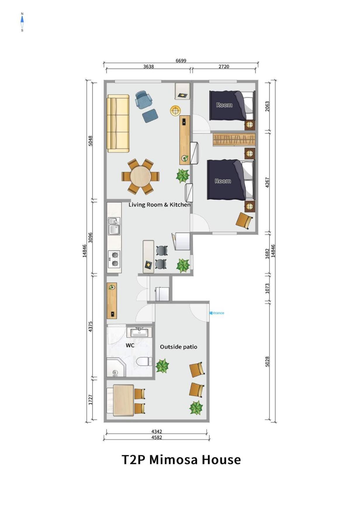 شقة T2P Mimosa House فيلا نوفا دي غايا المظهر الخارجي الصورة